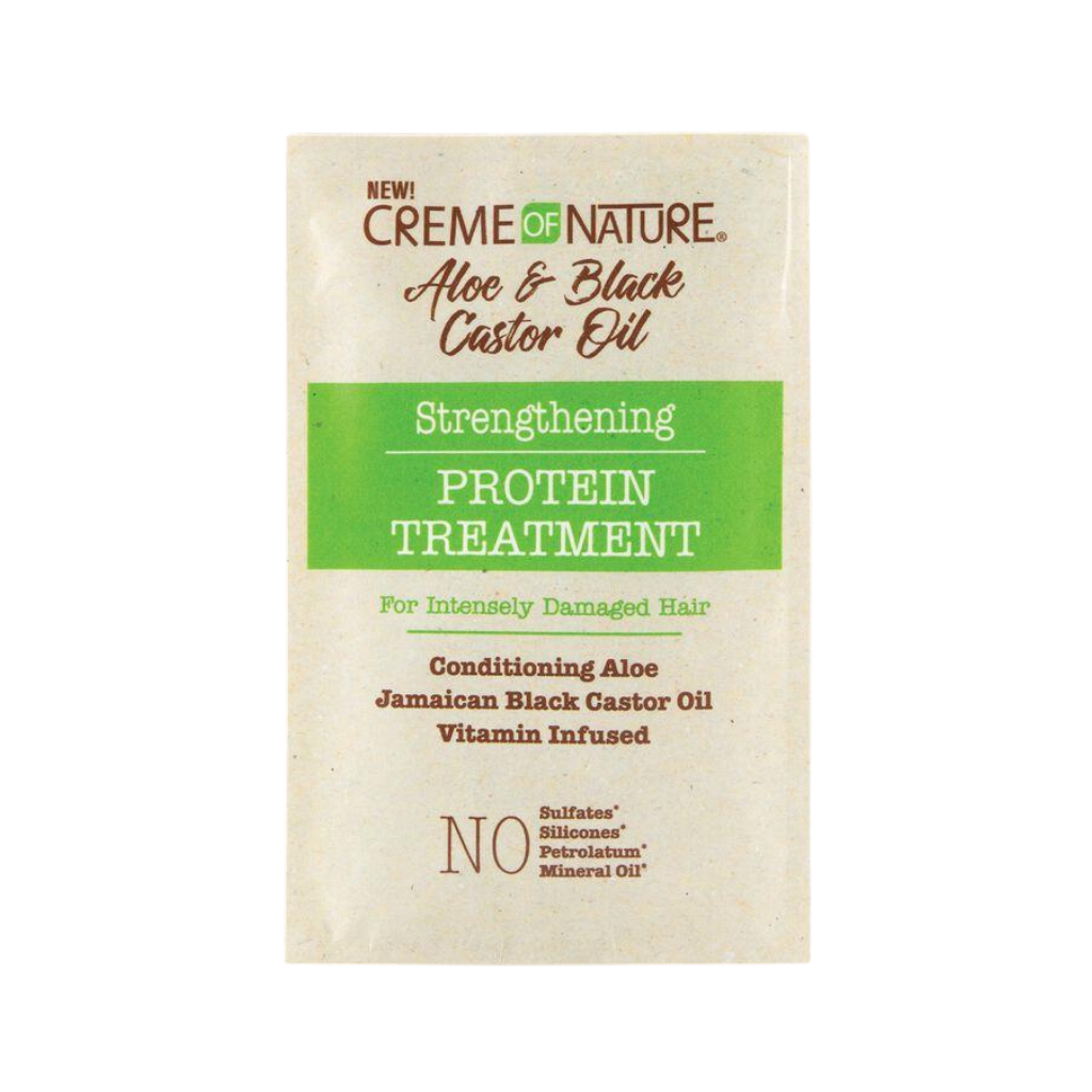 Creme Of Nature Aloe & Black Castor Oil Strengthening Protein Treatment 1.5oz