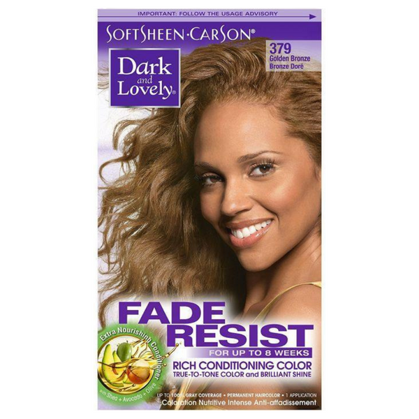 Dark & Lovely 379 Hair Colour Golden Bronze Kit