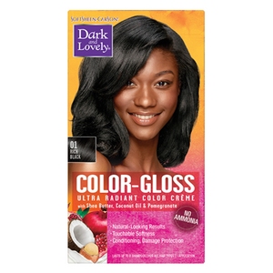 Dark and Lovely 01 Color Gloss Rich Black Ultra Radiant Color Crème