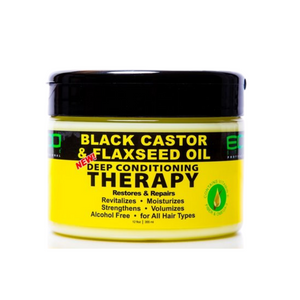Eco Style Black Castor & Flaxseed Oil Deep Conditioning Therapy 12oz