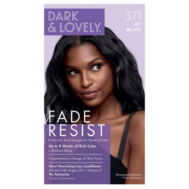 Dark & Lovely 371 Fade Resist Jet Black Rich Conditioning Color