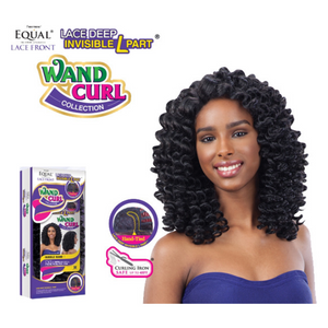 FreeTress Equal Lace Front Lace Deep Invisible L Part Wand Curl Synthetic Wig - Bubble Wand