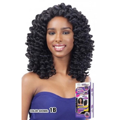 FreeTress Equal Lace Front Lace Deep Invisible L Part Wand Curl Synthetic Wig - Bubble Wand