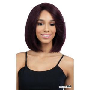 FreeTress Equal Lace Deep Invisible L Part Synthetic Lace Front Straight Style Bob Short Wig - Hania