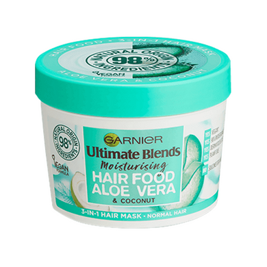 Garnier Ultimate Blends Moisturising Hair Food Aloe Vera & Coconut 3in1 Hair Mask 390ml