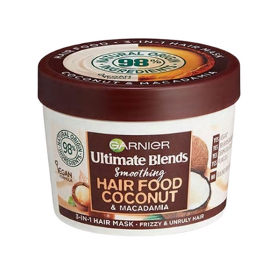 Garnier Ultimate Blends Smoothing Hair Food Coconut & Macadamia 3in1 Hair Mask 390ml