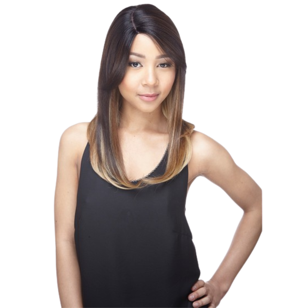 Impression Synthetic Invisible Part Lace Long Hair Wig - Bridgett