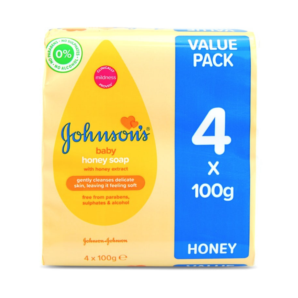Johnson's Baby Soap with Honey 4 Pack