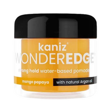 Load image into Gallery viewer, Kaniz Wonder Edge Mango Papaya Strong Hold Water Based Pomade With Natural Argan Oil 4oz
