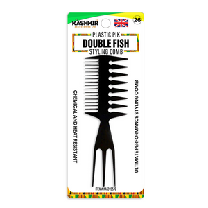 Kashmir Plastic Pik Double Fish Styling Comb 2455