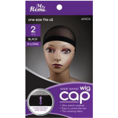 Ms. Remi Wig Cap one size fits all 2pcs – Black X-Long #4404