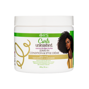 ORS Curls Unleashed Cocoa & Shea Butter Leave-In Conditioning Creme 16oz