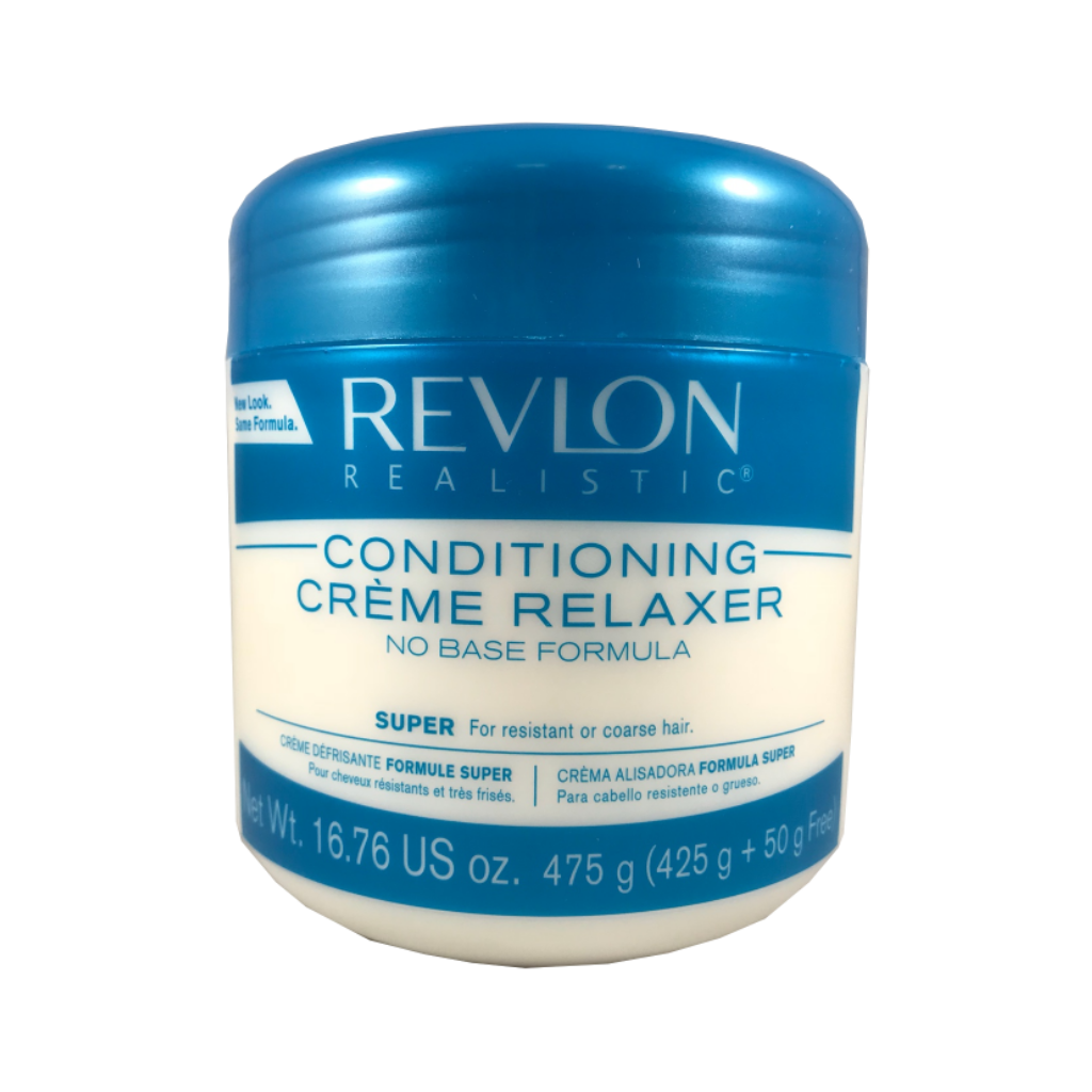 Revlon Realistic Conditioning Creme Relaxer No Base Formula Super For Resistant or Coarse Hair 16.76oz