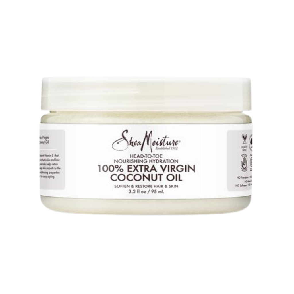 SheaMoisture 100% Extra Virgin Coconut Oil Heat-To-Toe Nourishing Hydration 3.2oz