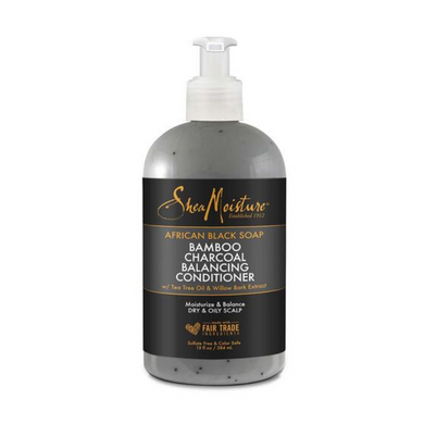 Shea Moisture African Black Soap Bamboo Charcoal Balancing Conditioner 13oz