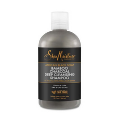 SheaMoisture African Black Soap Bamboo Charcoal Deep Cleansing Shampoo 13oz