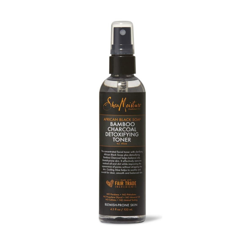SheaMoisture African Black Soap Bamboo Charcoal Detoxifying Toner 4.5oz
