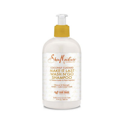 Shea Moisture Coconut Custard Make It Last Wash n' Go Shampoo 