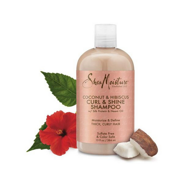 Shea Moisture Coconut & Hibiscus & Curl & Shine Shampoo 13oz