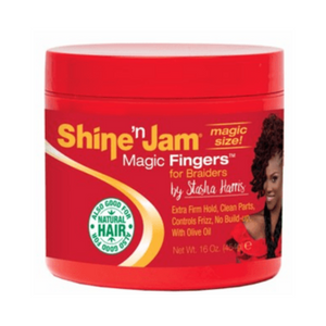 Shine N Jam Magic Fingers For Braiders Extra Firm Hold 16oz