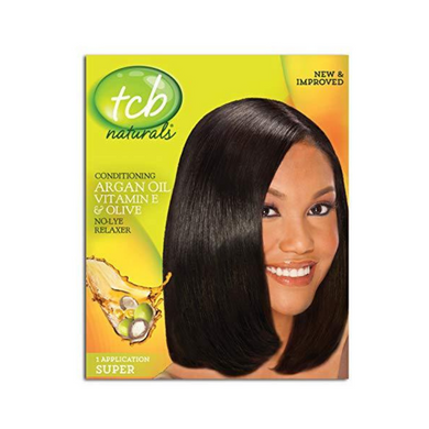 TCB Naturals Olive Oil No Lye Relaxer Kit Super