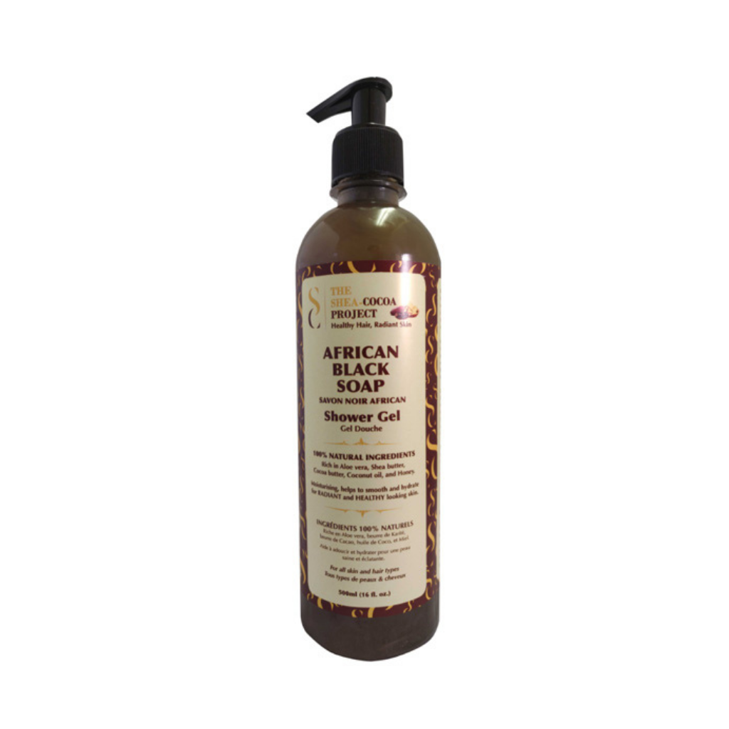 The Shea Cocoa Project African Black Soap Shower Gel 16oz