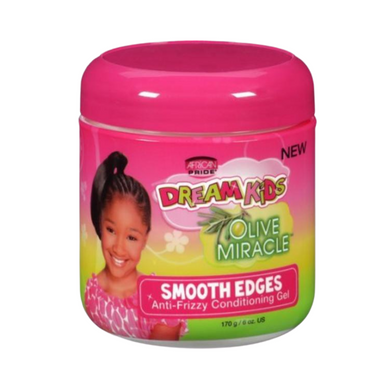 African Pride Dream Kids Olive Miracle Anti-frizzy Conditioning Gel Smooth Edges 6oz